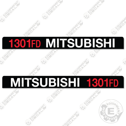 Fits Mitsubishi 1301FD Excavator Decal Kit