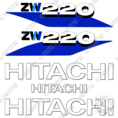 Fits Hitachi ZW220-6 Decal Kit Wheel Loader