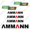 Image of Ammann ASC 110 Decal Kit Compactor - Aftermarket Kit