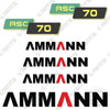 Image of Ammann ASC 70 Decal Kit Compactor - Aftermarket Kit