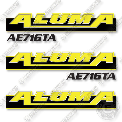 Aluma AE716TA Decal Kit Trailer - Aftermarket Kit