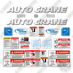 AutoCrane 3203 Decal Kit Crane - Custom White  - Aftermarket Kit
