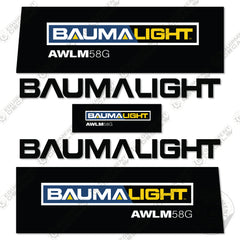 BAUMANLIGHT AWLM58G Decal Kit Mini Skid Steer - Aftermarket Kit