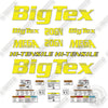 Image of BigTex 20GN Decal Kit Gooseneck Trailer- Aftermarket Kit