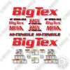 Image of BigTex  22GN Custom Red Decal Kit Trailer- Aftermarket Kit