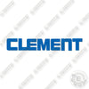 Image of Clement Logo 27 Inch Decal Kit Trailer- Aftermarket Kit
