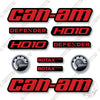 Image of Can-Am Defender HD10 Decal Kit UTV - Red - Aftermarket Kit