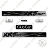 Image of Club Car 1550SE XRT Decal Kit UTV - Silver - Aftermarket Kit