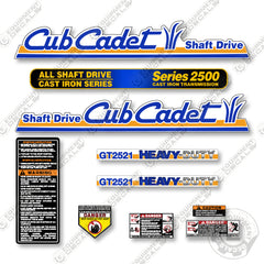 Cub Cadet GT2521 Decal Kit Tractor - Aftermarket Kit (Copy)