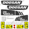 Image of Fits Doosan DX140LCR-3 Decal Kit Excavator
