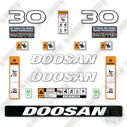 Doosan G30N-7 Decal Kit Forklift- Aftermarket Kit