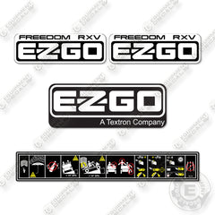 E-Z-GO Freedom RXV Decal Kit PTV - Aftermarket Kit
