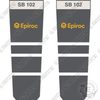 Image of Fits Epiroc SB102 Decal Kit Hammer