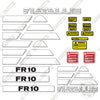 Image of Fiat Allis FR10 Decal Kit Wheel Loader - Aftermarket Kit