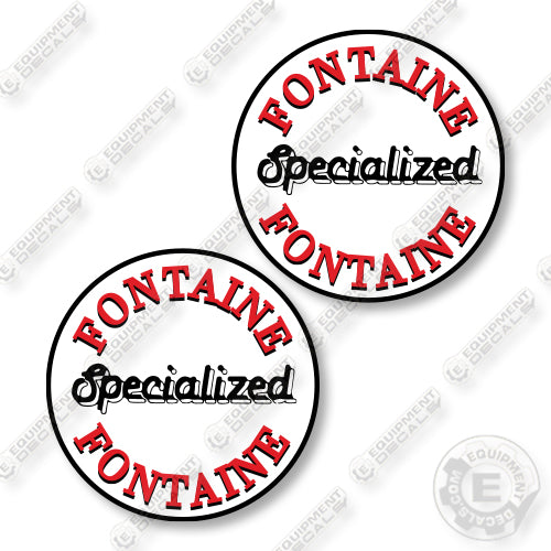 Fontaine Specialized Circle Logo 8 Inch Decal Kit Trailer - Aftermarket Kit