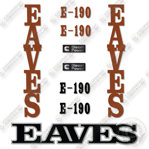 Forano Eaves E190 Decal Kit Aircraft - Aftermarket Kit