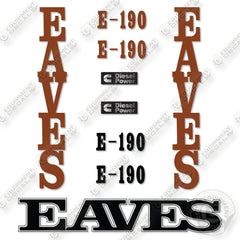 Forano Eaves E190 Decal Kit Aircraft - Aftermarket Kit