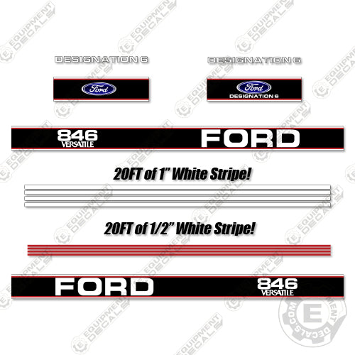 Ford  846 Decal Kit Tractor - Aftermarket Kit
