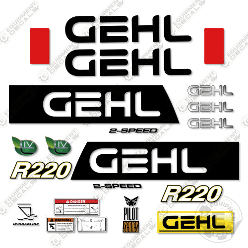 GEHL R220 2019+ Decal Kit Skid Steer - Aftermarket Kit