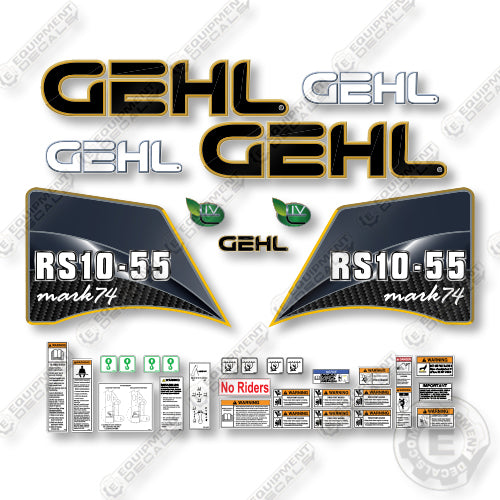 GEHL RS10-55 Mark 74 Decal Kit Telehandler - Aftermarket Kit