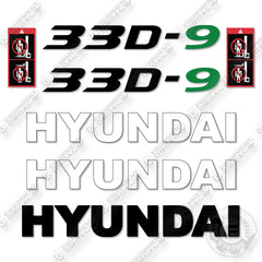 Hyundai 33D-9 Decal Kit Forklift - Aftermarket Kit