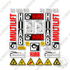 Image of Hiab 088b-2clx Decal Kit Crane - Aftermarket Kit