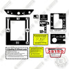 Image of Hinomoto E2804 Control Decals Decal Kit Tractor - Aftermarket Kit