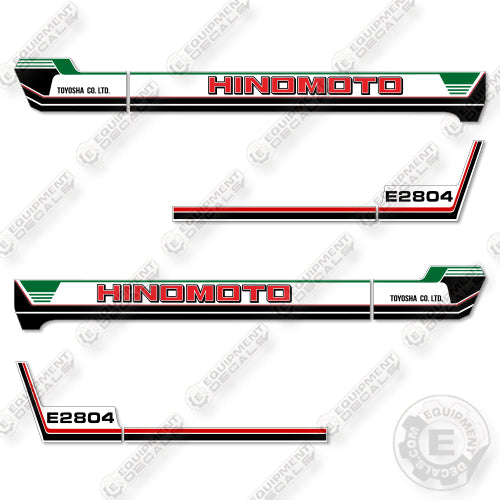 Hinomoto E2804 Decal Kit Tractor - Aftermarket Kit