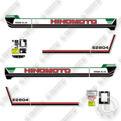 Hinomoto E2804 Decal Kit Tractor - Aftermarket Kit