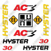 Image of Hyster E30HSD Decal Kit Forklift -Aftermarket Kit