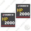 Image of Indeco HP2000 Decal Kit Hydraulic Hammer - Aftermarket Kit