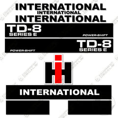 International TD-8E Decal Kit Crawler Bulldozer - Aftermarket Kit