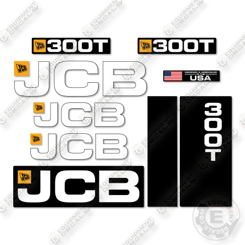 JCB 300T 2019-2020 Decal Kit Compact Track Loader - Aftermarket Kit