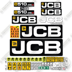 JCB 510-55s Decal Kit Telescopic Handler - Aftermarket Kit
