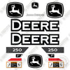 Image of John Deere 250P Decal Kit Excavator- Aftermarket Kit