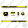 Image of John Deere 17 Decal Kit Lawn Cart - Aftermarket Kit