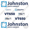 Image of Fits Johnston VT650 Decal Kit Street Sweeper