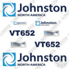 Image of Fits Johnston VT652 Decal Kit Street Sweeper