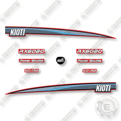 KIOTI RX6020 Decal Kit Compact Utility Tractor - Aftermarket Kit