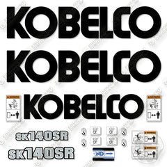 Kobelco SK140SR Decal Kit Excavator - Aftermarket Kit