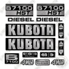 Image of Kubota B7100 HST Decal Kit Tractor- Aftermarket Kit