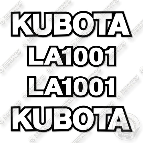 Kubota LA1001 Decal Kit Front End Loader  - Aftermarket Kit