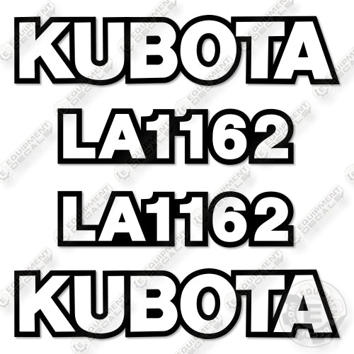 Kubota LA1162 Decal Kit Front End Loader  - Aftermarket Kit