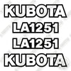 Image of Kubota LA1251 Decal Kit Front End Loader  - Aftermarket Kit