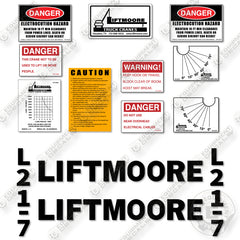 Liftmoore L21-7 Decal Kit Crane- Aftermarket Kit