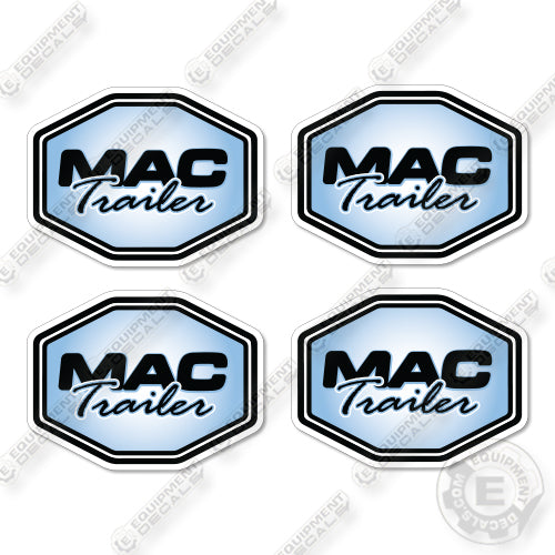 Mac Trailer Set of 4 Logos Decal Kit Trailer - 13 Inches - Aftermarket Kit