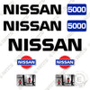 Image of Nissan 5000 Decal Kit Forklift - Aftermarket Kit