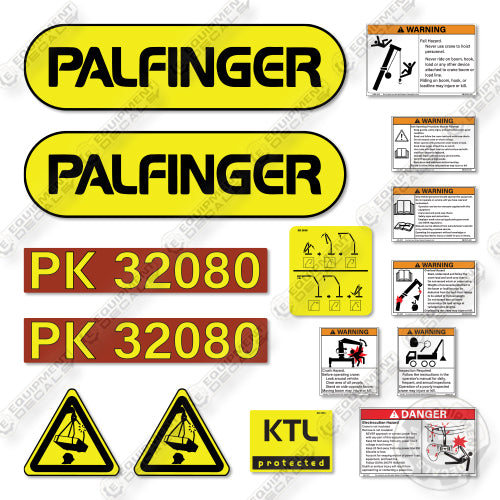Palfinger PK32080 Decal Kit Crane- Aftermarket Kit