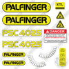 Image of Palfinger PSC4025 Decal Kit Crane- Aftermarket Kit