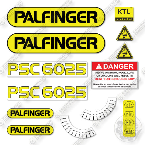 Palfinger SC6025 Decal Kit Crane- Aftermarket Kit